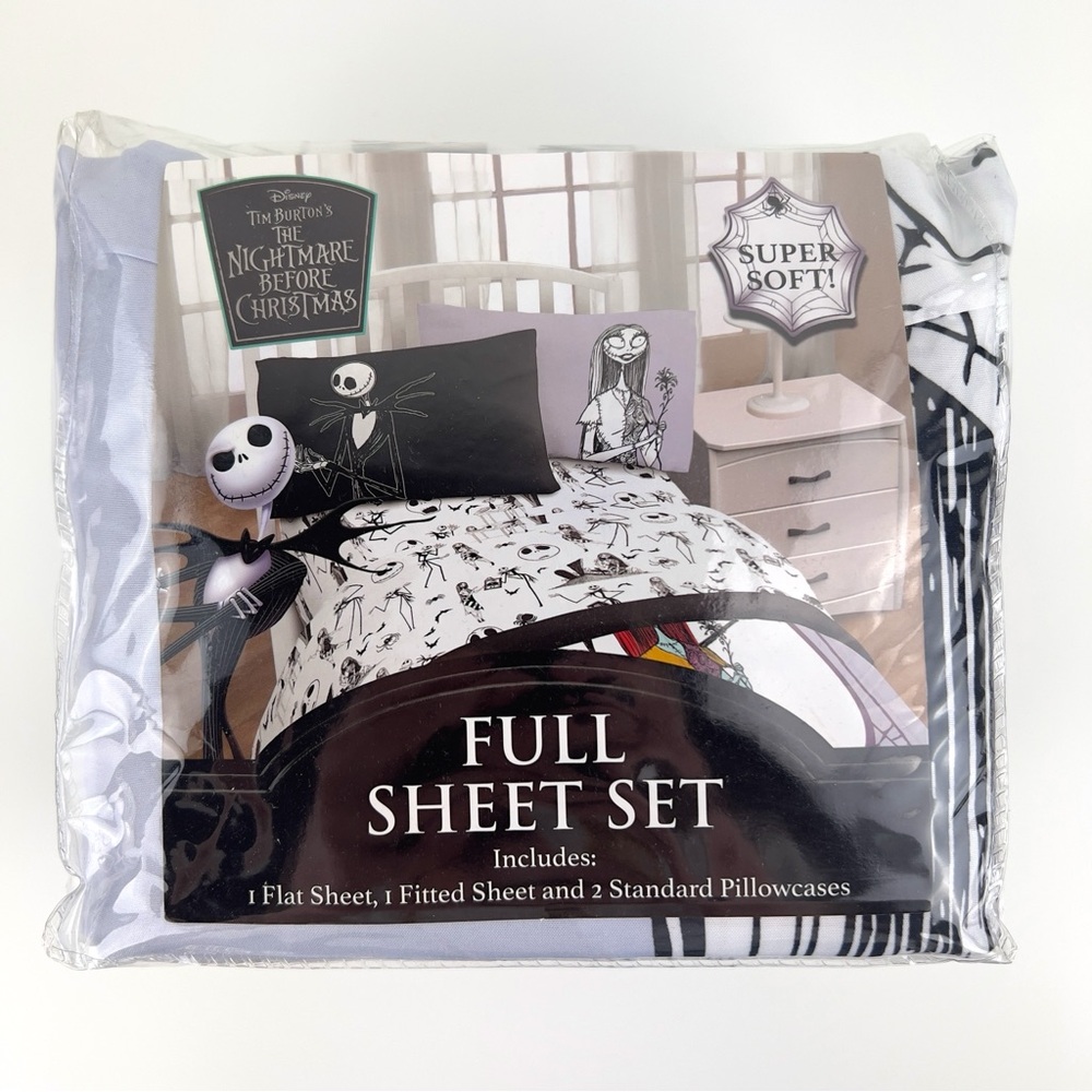 Disney Nightmare Before Christmas Gothic Romance Full Sheet Set